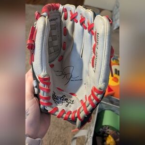 Rawlings Glove with Red Accents 9.5 Inches